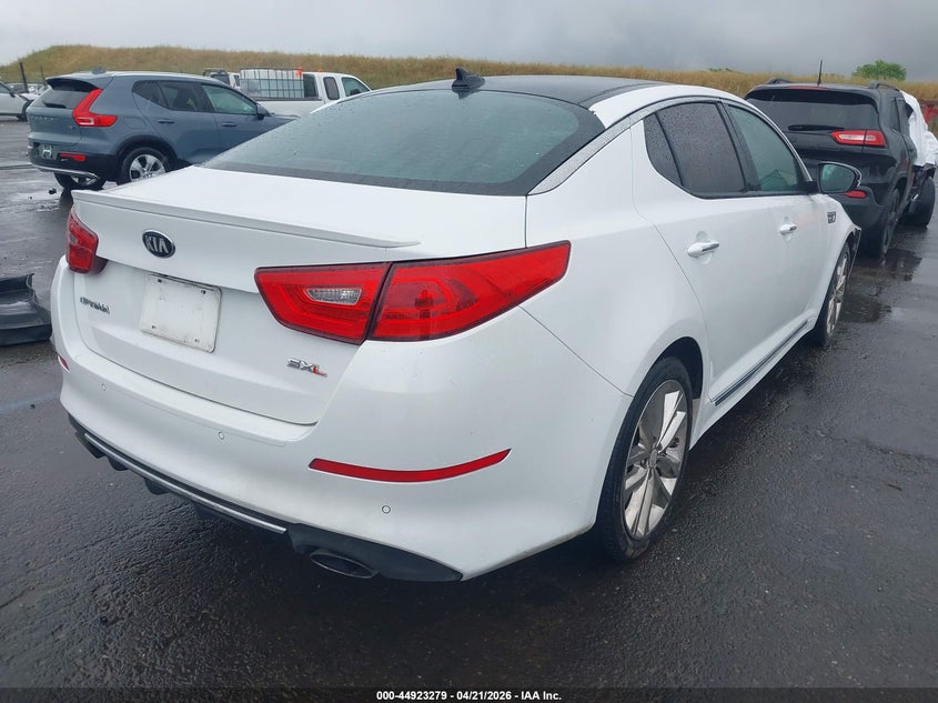 2015 Kia Optima VIN 5XXGR4A61FG411137 IAAI salvage auction — FRONT END, Salvage (California), sold $800 on 2026-07-22 (photo 4)