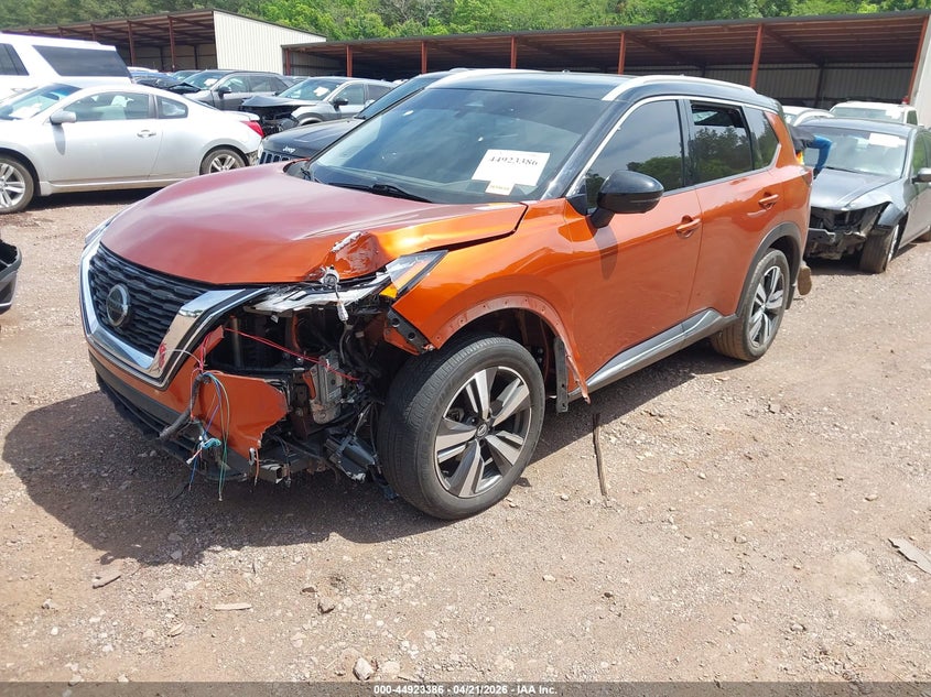 2021 Nissan Rogue VIN JN8AT3CB1MW213279 IAAI salvage auction — FRONT END, Salvage (Alabama), sold $3,450 on 2026-07-15 (photo 2)