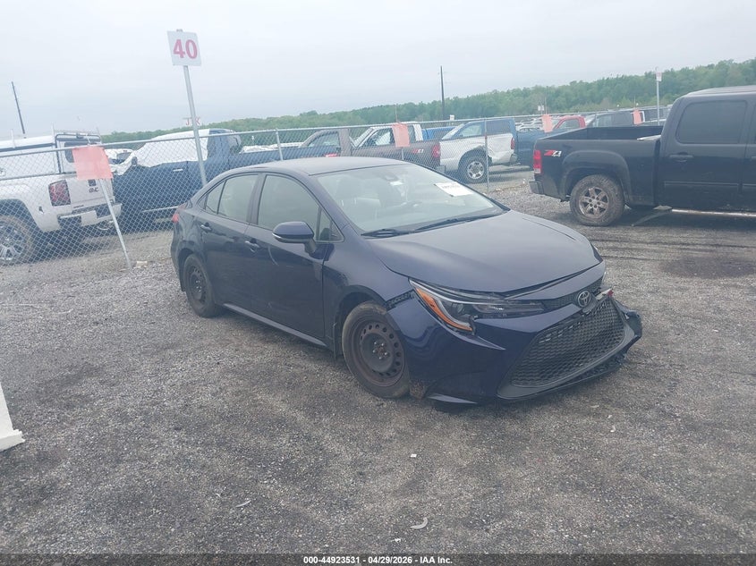 2021 Toyota Corolla VIN JTDEPMAE6MJ137172 IAAI salvage auction — FRONT END, Salvage - 75% Or Less (Maryland), sold $3,850 on 2026-07-24 (photo 1)