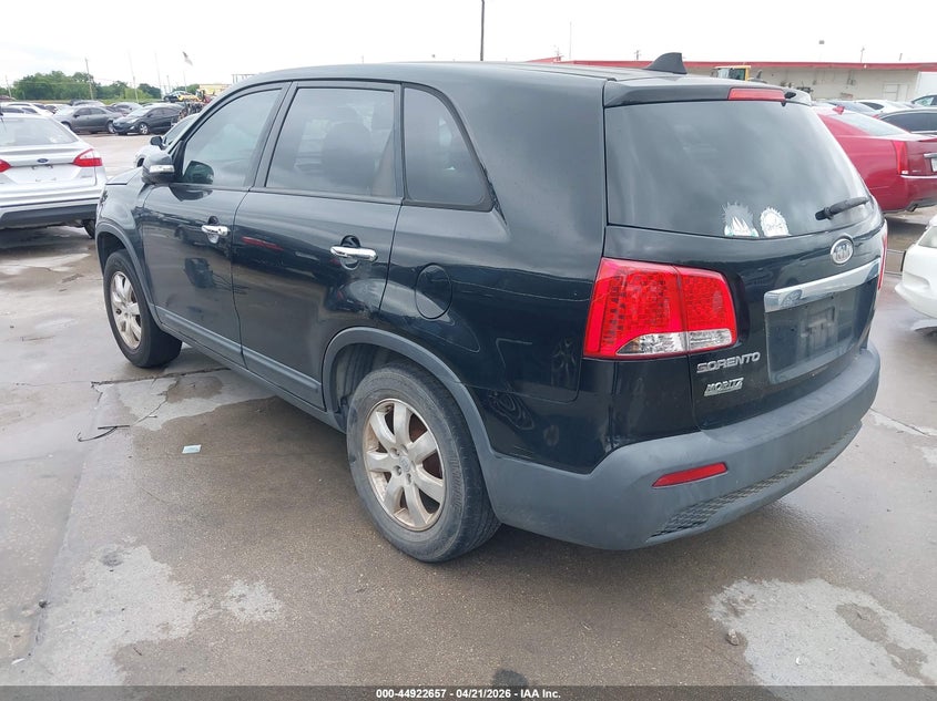 2011 Kia Sorento VIN 5XYKT3A15BG105347 IAAI salvage auction — NORMAL WEAR, Original (Texas), sold $750 on 2026-07-20 (photo 3)