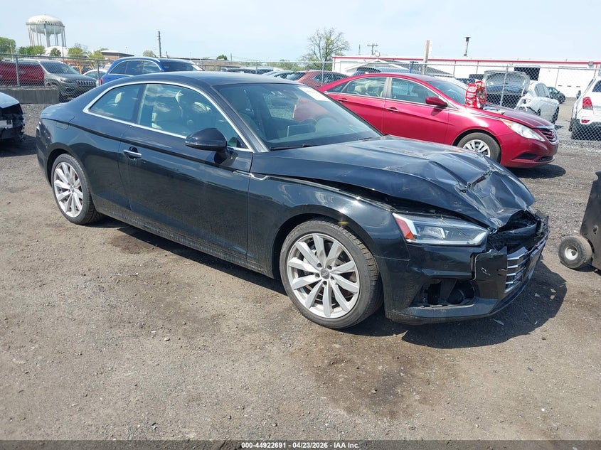 2018 Audi A5 VIN WAUPNAF50JA012392 IAAI salvage auction — FRONT END, Salvage (Idaho), sold $4,000 on 2026-07-13 (photo 1)
