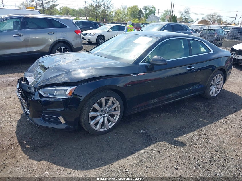 2018 Audi A5 VIN WAUPNAF50JA012392 IAAI salvage auction — FRONT END, Salvage (Idaho), sold $4,000 on 2026-07-13 (photo 2)