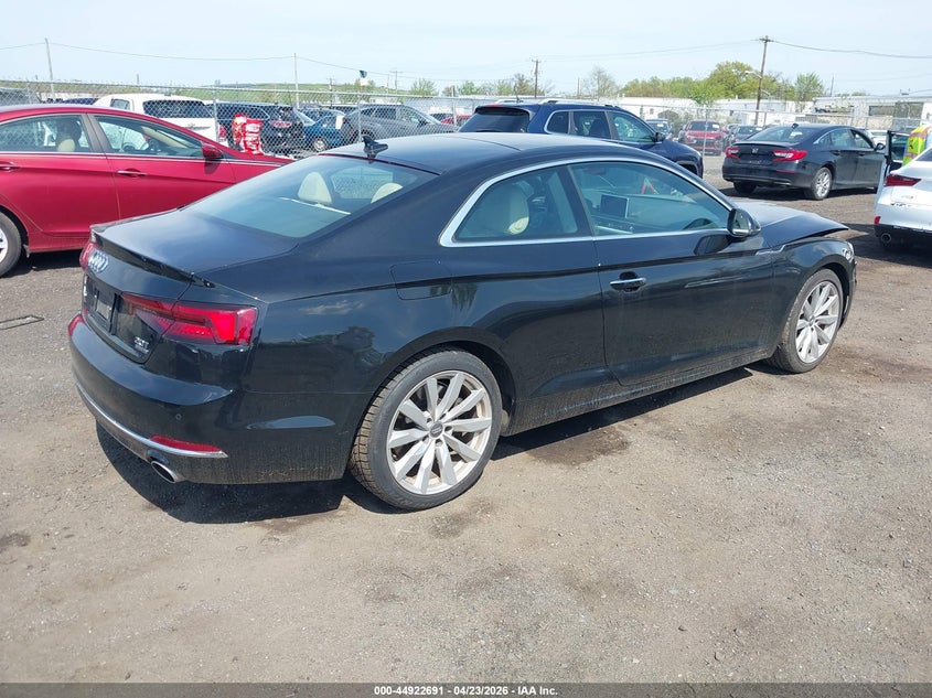 2018 Audi A5 VIN WAUPNAF50JA012392 IAAI salvage auction — FRONT END, Salvage (Idaho), sold $4,000 on 2026-07-13 (photo 4)