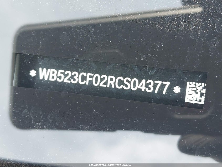 2024 BMW Ix VIN WB523CF02RCS04377 IAAI salvage auction — LEFT SIDE, Wait Title, sold $21,250 on 2026-07-27 (photo 9)