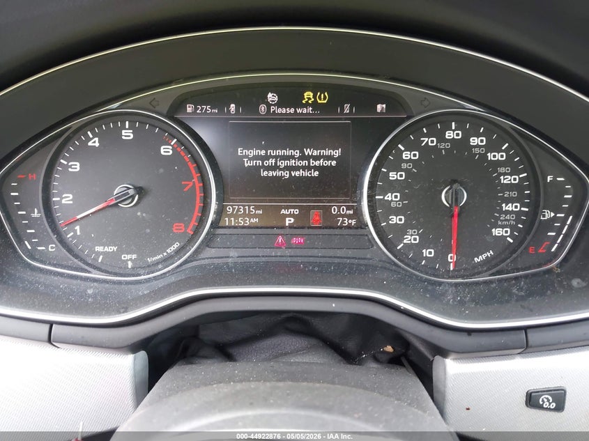 2017 Audi A4 VIN WAUANAF40HN034473 IAAI salvage auction — LEFT FRONT, Salvage (Ohio), sold $3,000 on 2026-07-26 (photo 7)