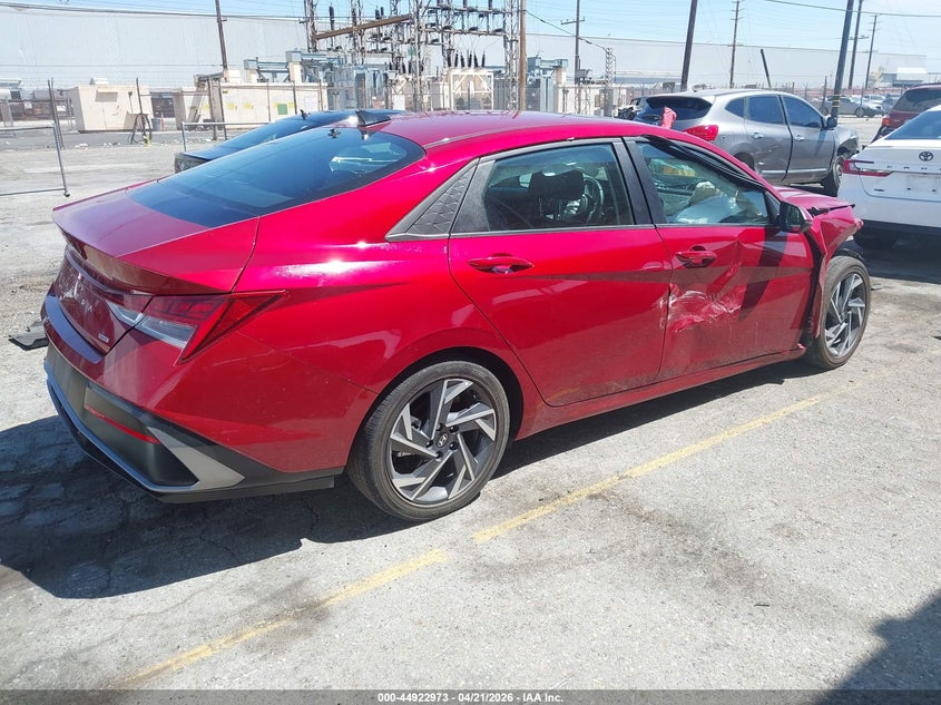 2025 Hyundai Elantra VIN KMHLN4DJ1SU139280 IAAI salvage auction — FRONT END, Salvage (California), sold $3,325 on 2026-07-07 (photo 4)