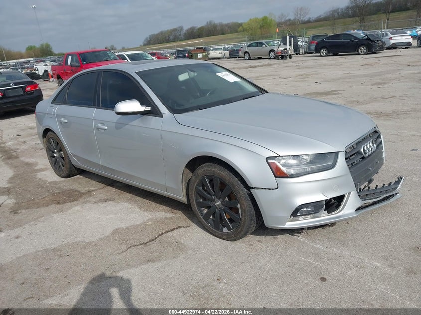2013 Audi A4 VIN WAUDFAFL4DN043639 IAAI salvage auction — FRONT END, Salvage (Iowa), sold $25 on 2026-07-28 (photo 1)