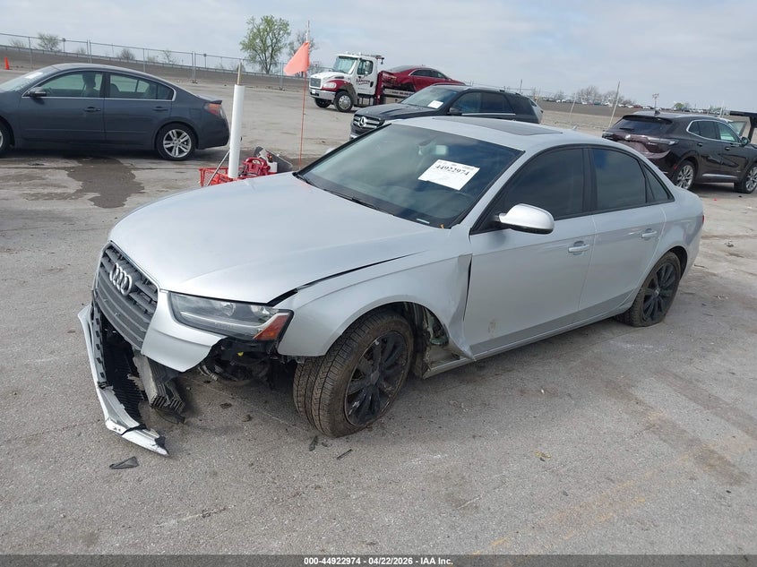 2013 Audi A4 VIN WAUDFAFL4DN043639 IAAI salvage auction — FRONT END, Salvage (Iowa), sold $25 on 2026-07-28 (photo 2)