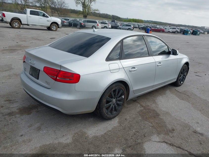 2013 Audi A4 VIN WAUDFAFL4DN043639 IAAI salvage auction — FRONT END, Salvage (Iowa), sold $25 on 2026-07-28 (photo 4)