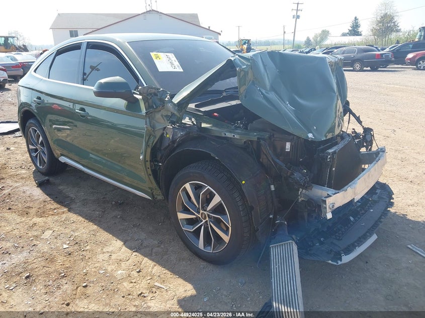 2022 Audi Q5 sportback VIN WA14AAFY1N2084904 IAAI salvage auction — FRONT END, Salvage (Pennsylvania), sold $8,000 on 2026-08-12 (photo 1)