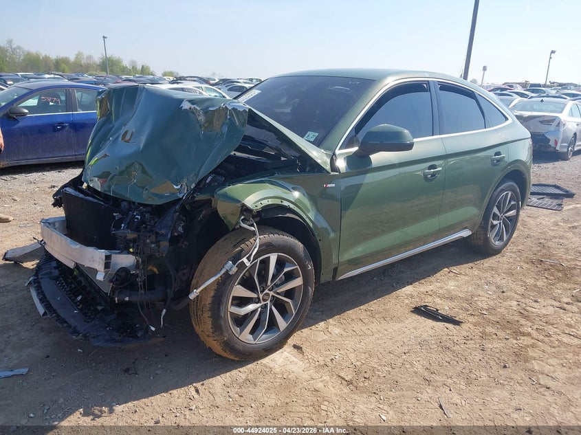 2022 Audi Q5 sportback VIN WA14AAFY1N2084904 IAAI salvage auction — FRONT END, Salvage (Pennsylvania), sold $8,000 on 2026-08-12 (photo 2)