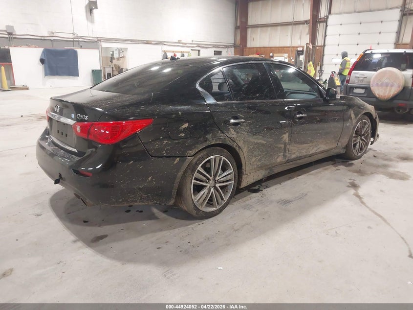 2017 Infiniti Q50 VIN JN1CV7AR4HM680562 IAAI salvage auction — FRONT END, Salvage (New Jersey), sold $750 on 2026-07-15 (photo 4)