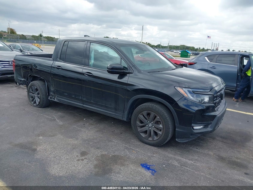 2024 Honda Ridgeline VIN 5FPYK3F1XRB017456 IAAI salvage auction — RIGHT SIDE, Salvage Title, sold $9,300 on 2026-07-23 (photo 1)