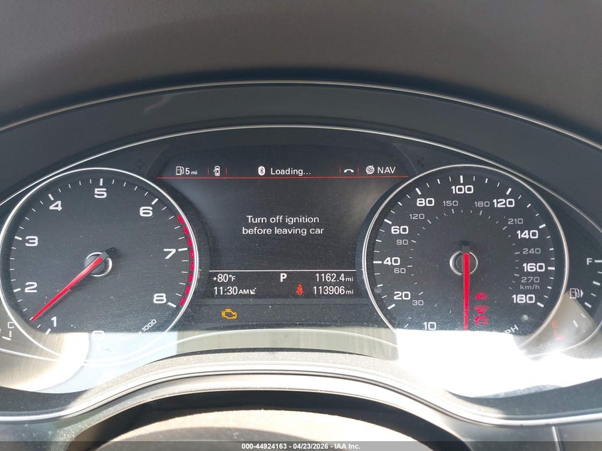 2013 Audi A7 VIN WAU2GAFC2DN082590 IAAI salvage auction — FRONT END, Salvage (Georgia), sold $2,000 on 2026-08-19 (photo 7)