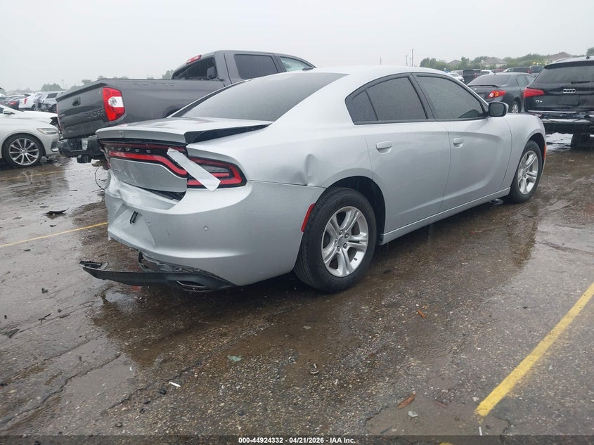 2022 Dodge Charger VIN 2C3CDXBG6NH231397 IAAI salvage auction — REAR END, Original (Texas), sold $4,550 on 2026-08-01 (photo 4)