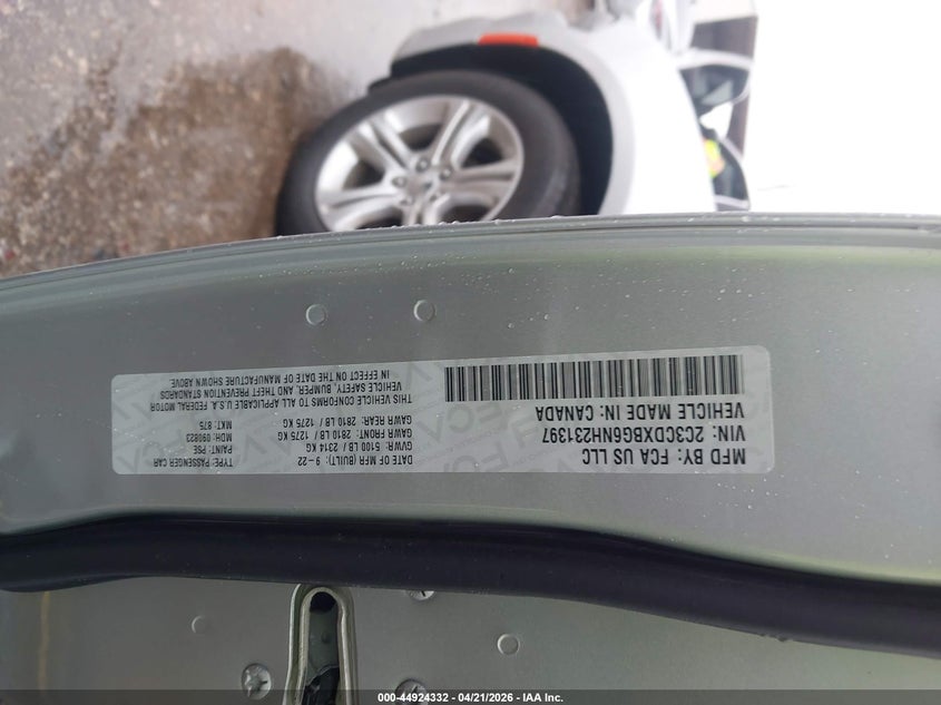 2022 Dodge Charger VIN 2C3CDXBG6NH231397 IAAI salvage auction — REAR END, Original (Texas), sold $4,550 on 2026-08-01 (photo 9)