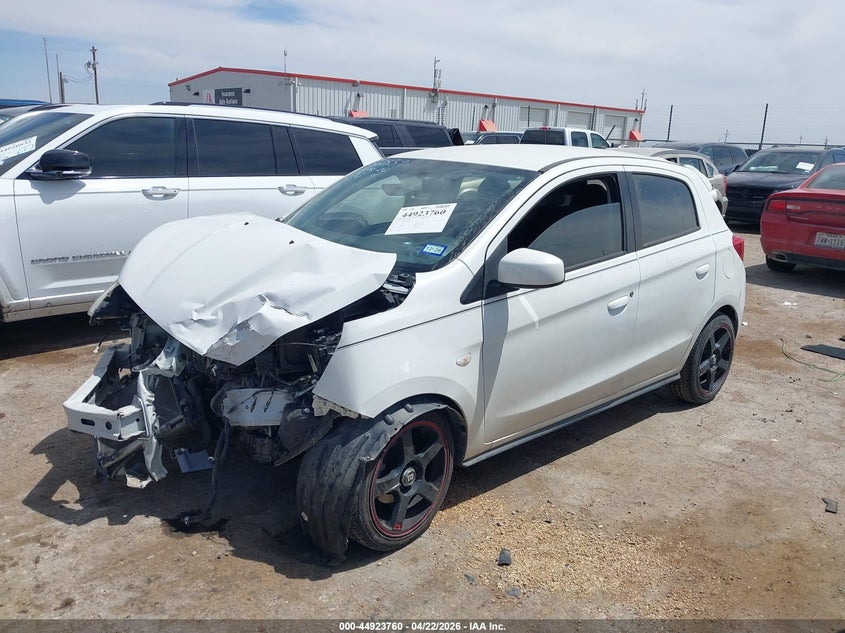 2020 Mitsubishi Mirage VIN ML32A3HJ0LH007219 IAAI salvage auction — FRONT END, Salvage (Texas), sold $550 on 2026-07-14 (photo 2)