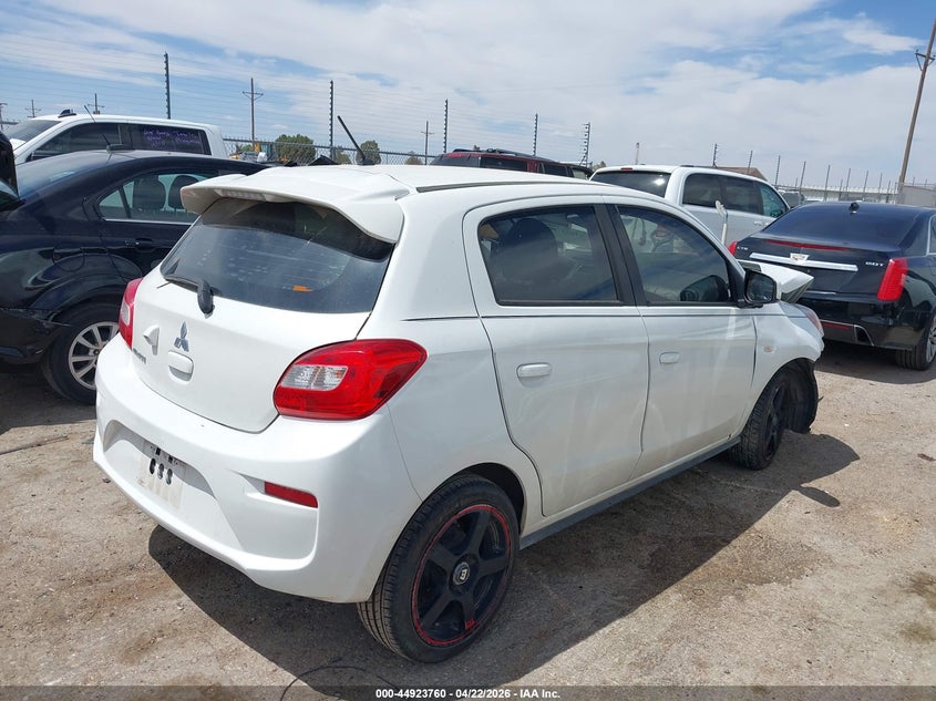 2020 Mitsubishi Mirage VIN ML32A3HJ0LH007219 IAAI salvage auction — FRONT END, Salvage (Texas), sold $550 on 2026-07-14 (photo 4)