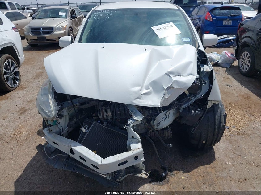 2020 Mitsubishi Mirage VIN ML32A3HJ0LH007219 IAAI salvage auction — FRONT END, Salvage (Texas), sold $550 on 2026-07-14 (photo 6)