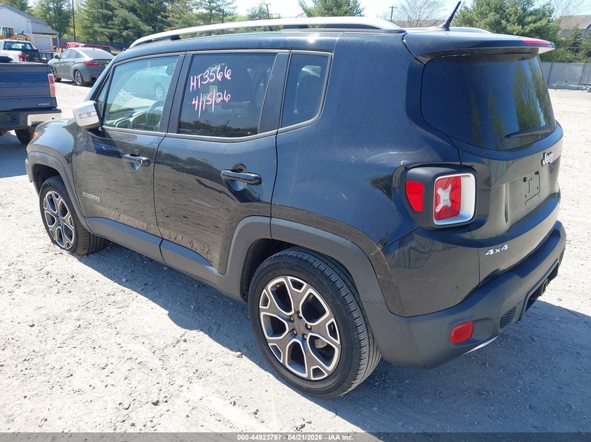 2017 Jeep Renegade VIN ZACCJBDB0HPF72824 IAAI salvage auction — FRONT END, Salvage (New Jersey), sold $1,650 on 2026-07-28 (photo 3)