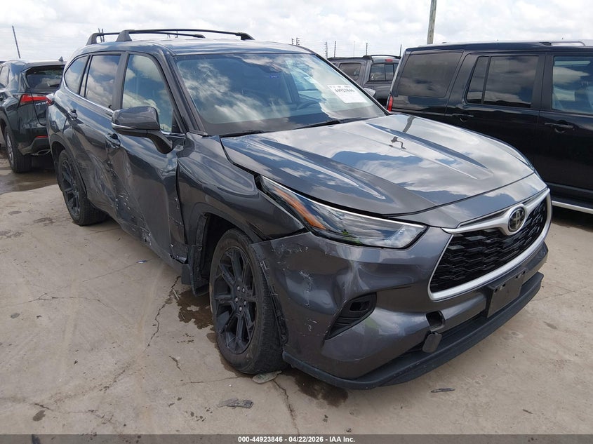 2023 Toyota Highlander VIN 5TDKDRAHXPS017580 IAAI salvage auction — RIGHT FRONT, Original (Texas), sold $350 on 2026-07-28 (photo 1)