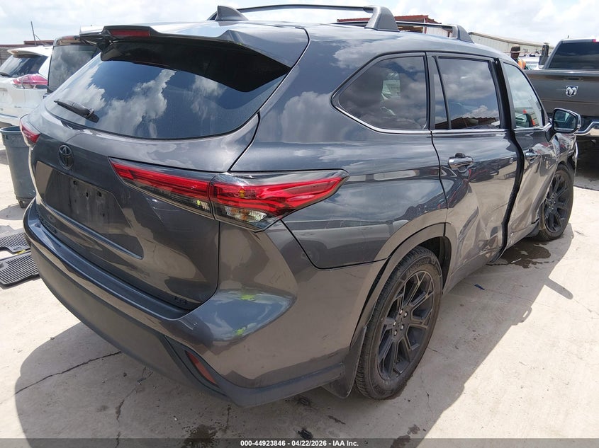 2023 Toyota Highlander VIN 5TDKDRAHXPS017580 IAAI salvage auction — RIGHT FRONT, Original (Texas), sold $350 on 2026-07-28 (photo 4)