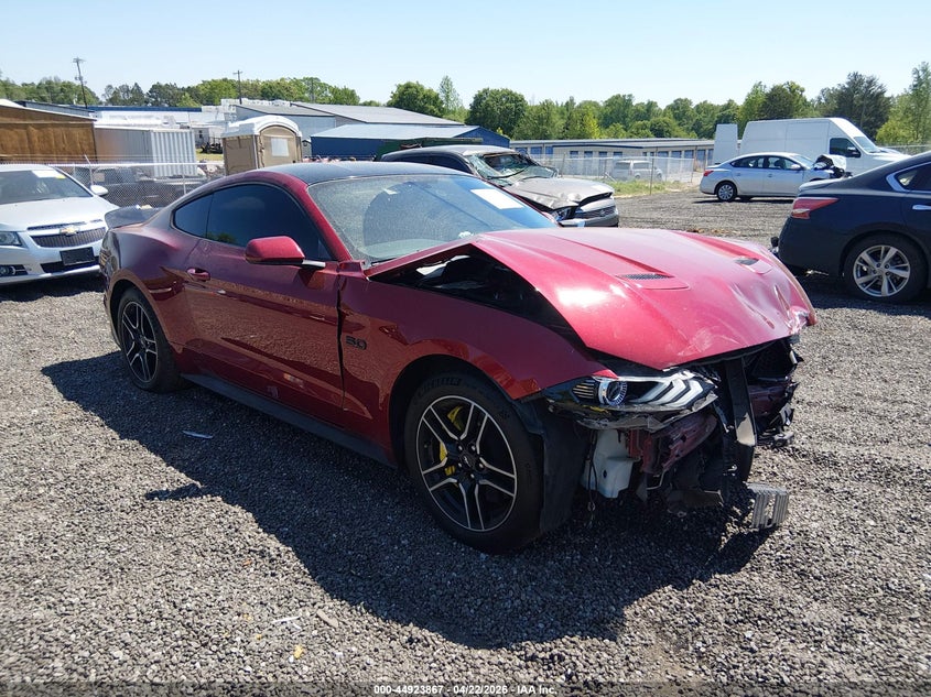 2018 Ford Mustang VIN 1FA6P8CF3J5125752 IAAI salvage auction — FRONT END, Salvage (South Carolina), sold $5,300 on 2026-07-09 (photo 1)