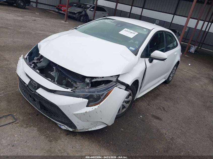 2021 Toyota Corolla VIN 5YFEPMAEXMP266348 IAAI salvage auction — FRONT END, Original (Texas), sold $4,500 on 2026-07-14 (photo 2)