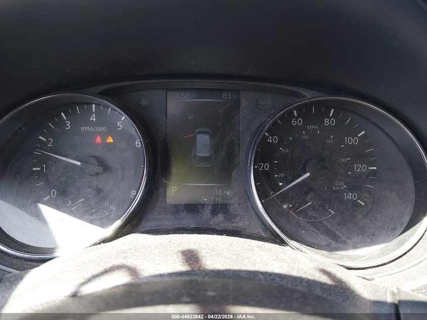 2017 Nissan Rogue VIN KNMAT2MV2HP534343 IAAI salvage auction — LEFT FRONT, Salvage (Kentucky), sold $1,800 on 2026-07-13 (photo 7)