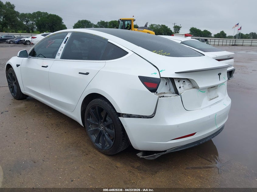 2019 Tesla Model 3 VIN 5YJ3E1EA3KF311898 IAAI salvage auction — REAR END, Salvage Title, sold $5,200 on 2026-07-23 (photo 3)