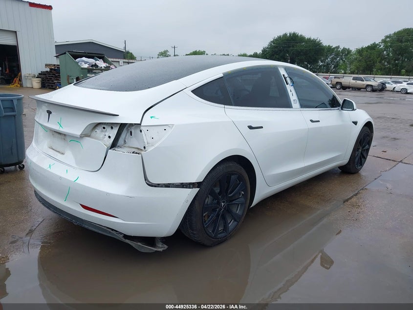 2019 Tesla Model 3 VIN 5YJ3E1EA3KF311898 IAAI salvage auction — REAR END, Salvage Title, sold $5,200 on 2026-07-23 (photo 4)