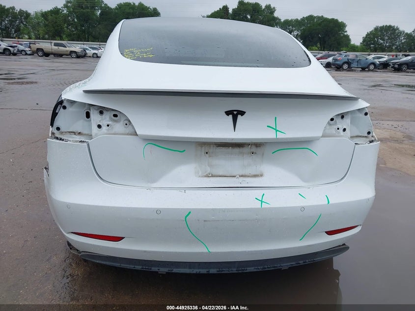 2019 Tesla Model 3 VIN 5YJ3E1EA3KF311898 IAAI salvage auction — REAR END, Salvage Title, sold $5,200 on 2026-07-23 (photo 6)