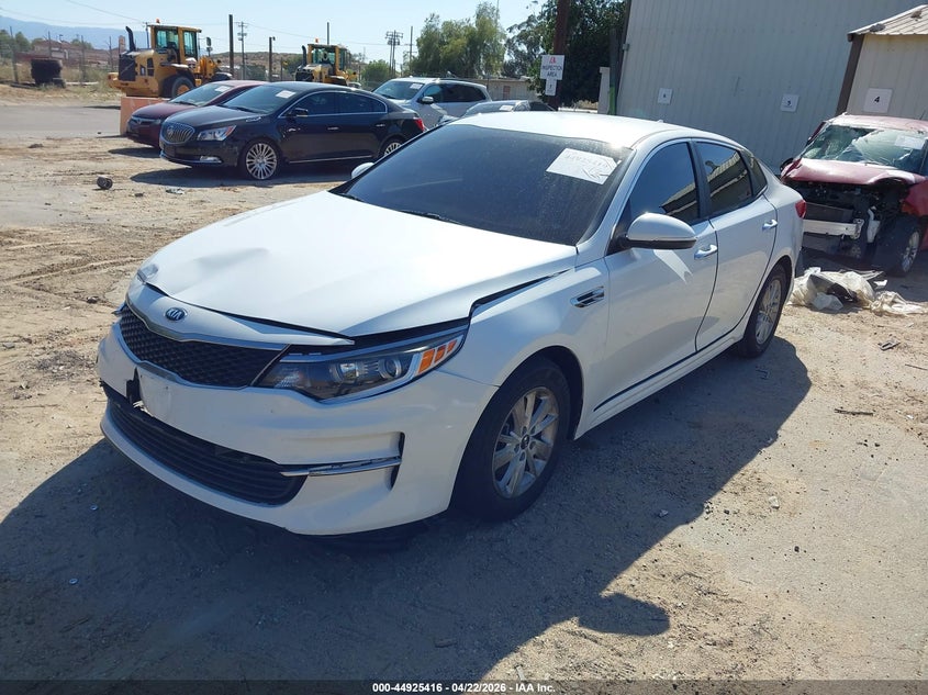 2017 Kia Optima VIN 5XXGT4L35HG143524 IAAI salvage auction — RIGHT FRONT, Salvage (California), sold $2,475 on 2026-07-14 (photo 2)