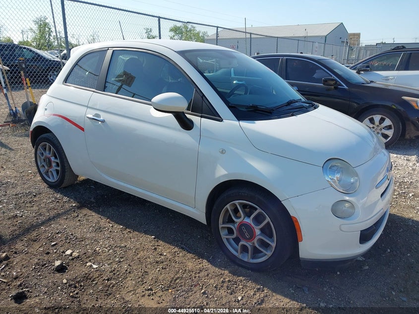 2013 Fiat 500 VIN 3C3CFFAR9DT528743 IAAI salvage auction — NORMAL WEAR, Original (Ohio), sold $550 on 2026-07-09 (photo 1)