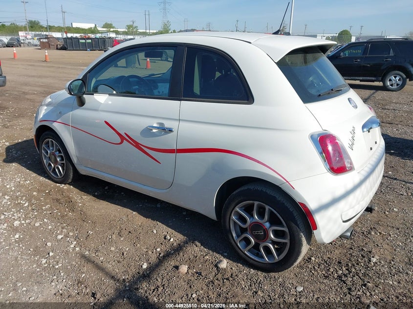 2013 Fiat 500 VIN 3C3CFFAR9DT528743 IAAI salvage auction — NORMAL WEAR, Original (Ohio), sold $550 on 2026-07-09 (photo 3)