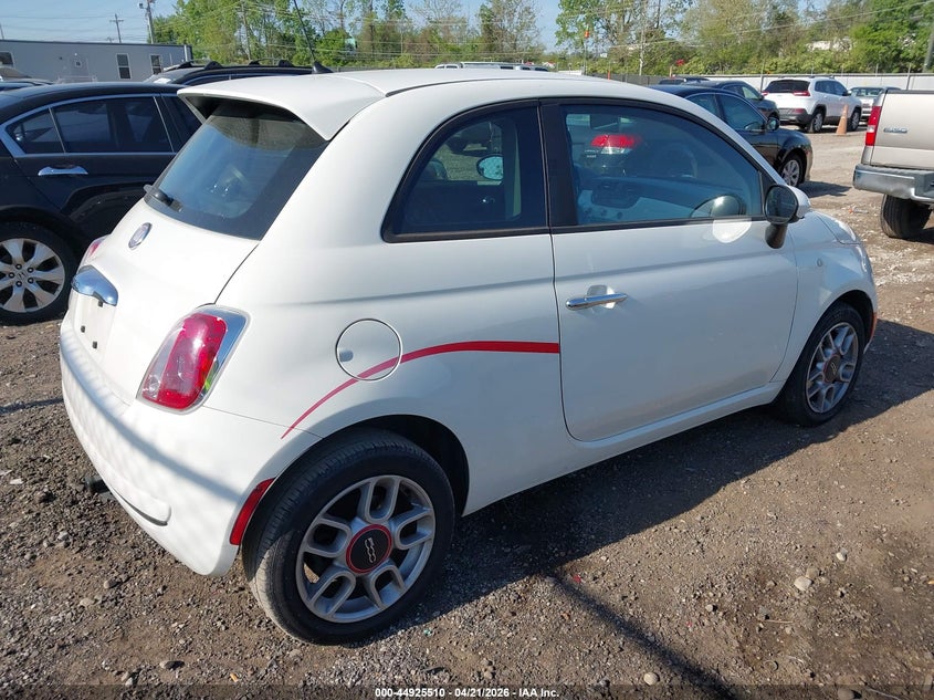 2013 Fiat 500 VIN 3C3CFFAR9DT528743 IAAI salvage auction — NORMAL WEAR, Original (Ohio), sold $550 on 2026-07-09 (photo 4)