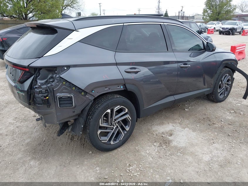 2025 Hyundai Tucson VIN KM8JEDD18SU273338 IAAI salvage auction — FRONT & REAR, Salvage (Illinois), sold $12,200 on 2026-07-10 (photo 4)