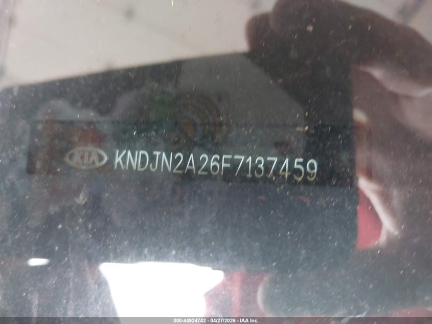 2015 Kia Soul VIN KNDJN2A26F7137459 IAAI salvage auction — FRONT END, Salvage Title, sold $1,150 on 2026-07-07 (photo 9)