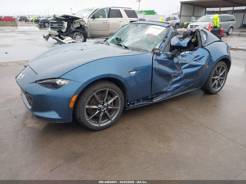 2019 Mazda Mx-5 VIN JM1NDAM77K0300824 IAAI salvage auction — STORM DAMAGE, Salvage Title, sold $2,550 on 2026-07-22 (photo 2)