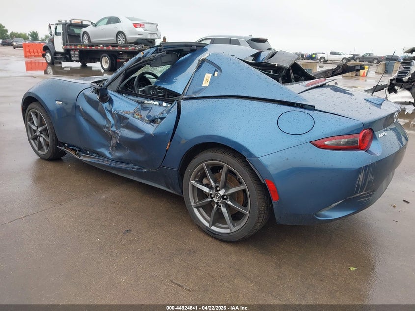 2019 Mazda Mx-5 VIN JM1NDAM77K0300824 IAAI salvage auction — STORM DAMAGE, Salvage Title, sold $2,550 on 2026-07-22 (photo 3)