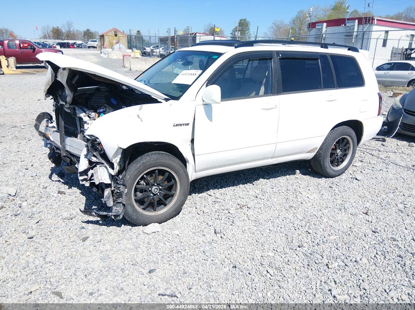 2004 Toyota Highlander VIN JTEEP21A340017221 IAAI salvage auction — FRONT END, Salvage (West Virginia), sold $200 on 2026-07-08 (photo 2)