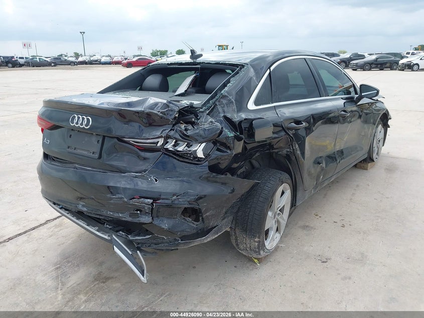 2022 Audi A3 VIN WAUAUDGY8NA073921 IAAI salvage auction — FRONT & REAR, Salvage (Texas), sold $1,000 on 2026-07-20 (photo 4)