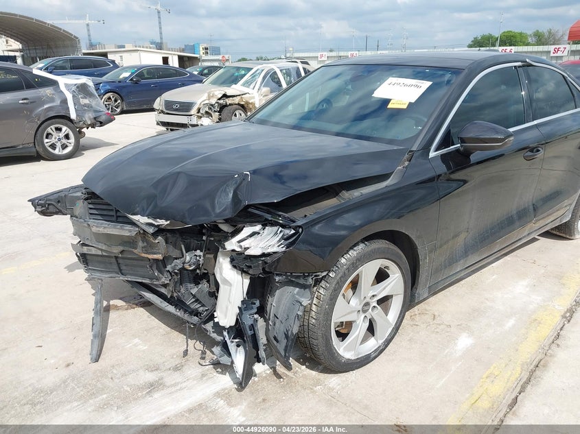 2022 Audi A3 VIN WAUAUDGY8NA073921 IAAI salvage auction — FRONT & REAR, Salvage (Texas), sold $1,000 on 2026-07-20 (photo 6)