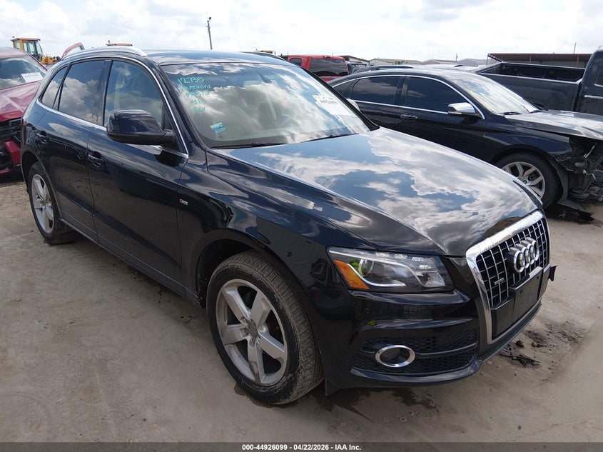 2012 Audi Q5 VIN WA1DKAFP3CA100625 IAAI salvage auction — LEFT FRONT, Original (Texas), sold $1,850 on 2026-07-21 (photo 1)