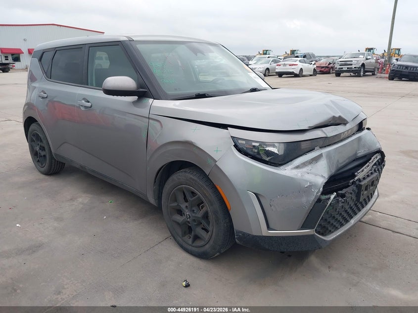 2023 Kia Soul VIN KNDJ23AU9P7860773 IAAI salvage auction — FRONT END, Original (Texas), sold $3,525 on 2026-07-07 (photo 1)