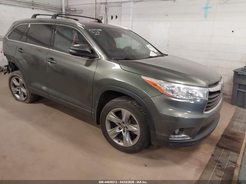2016 Toyota Highlander VIN 5TDDKRFH6GS259399 IAAI salvage auction — REAR END, Salvage (Minnesota), sold $6,000 on 2026-07-22 (photo 1)