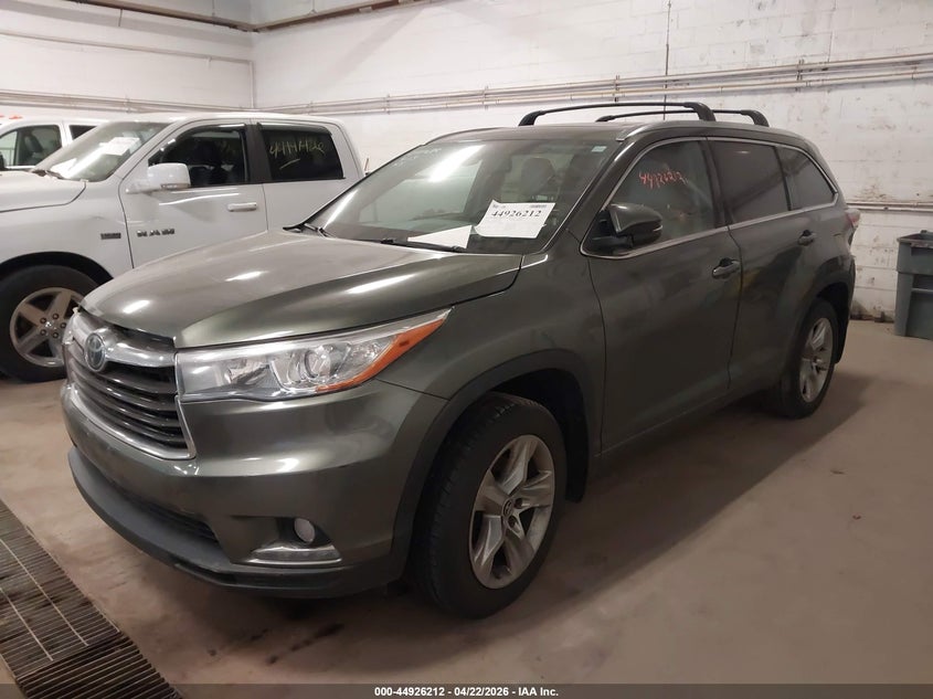 2016 Toyota Highlander VIN 5TDDKRFH6GS259399 IAAI salvage auction — REAR END, Salvage (Minnesota), sold $6,000 on 2026-07-22 (photo 2)