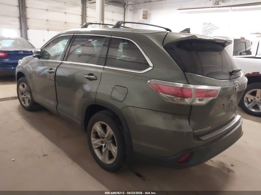 2016 Toyota Highlander VIN 5TDDKRFH6GS259399 IAAI salvage auction — REAR END, Salvage (Minnesota), sold $6,000 on 2026-07-22 (photo 3)