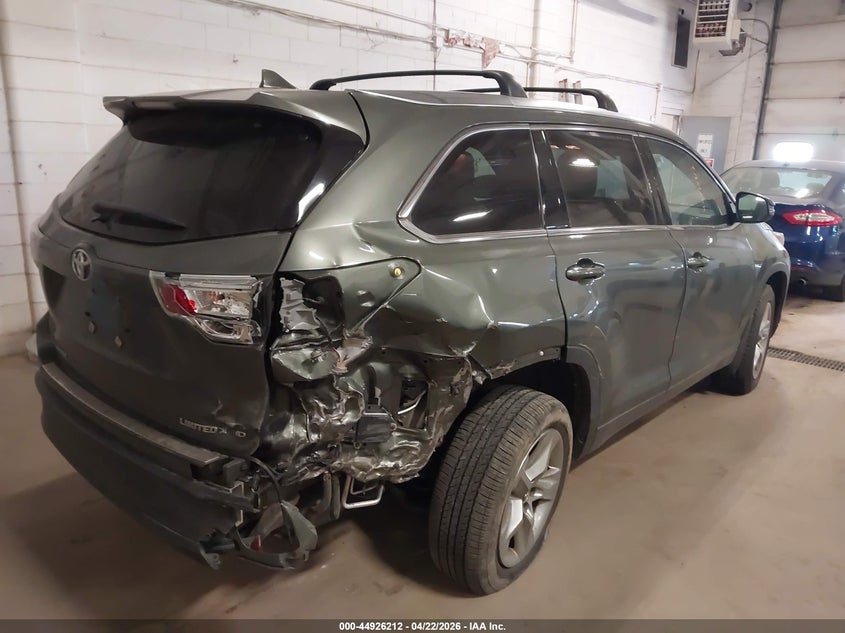 2016 Toyota Highlander VIN 5TDDKRFH6GS259399 IAAI salvage auction — REAR END, Salvage (Minnesota), sold $6,000 on 2026-07-22 (photo 4)