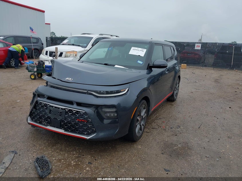 2020 Kia Soul VIN KNDJ53AF2L7009451 IAAI salvage auction — RIGHT FRONT, Original (Texas), sold $3,500 on 2026-07-07 (photo 2)